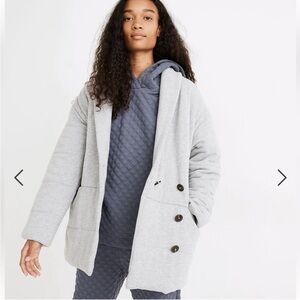Madewell Sweatshirt Puffer Coat